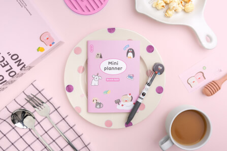 สมุดแพลนเนอร์ Ropamoda romane mini planner สีชมพู_2